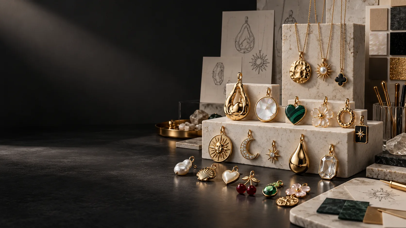 accessory arranged in a accessory display studio